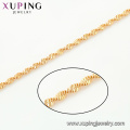 44231 Wholesale high quality gold plated stock copper alloy fashion chain necklace